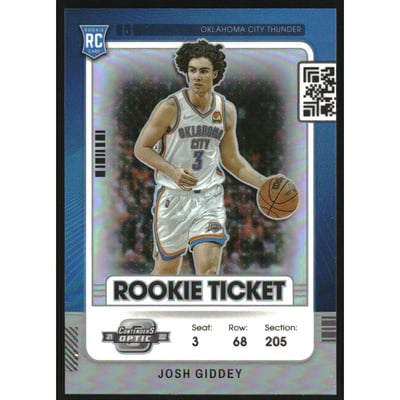 2021-22 Panini Contenders Optic Rookies Silver #20 Josh Giddey