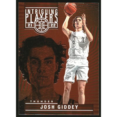 2021-22 Panini Illusions Intriguing Players Orange #29 Josh Giddey