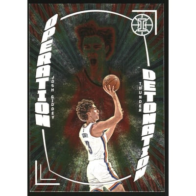 2021-22 Panini Illusions Operation Detonation Emerald #26 Josh Giddey