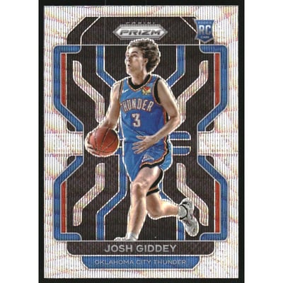2021-22 Panini Prizm Prizms Factory Set Silver Wave #301 Josh Giddey