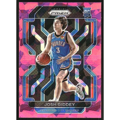 2021-22 Panini Prizm Prizms Pink Ice #301 Josh Giddey