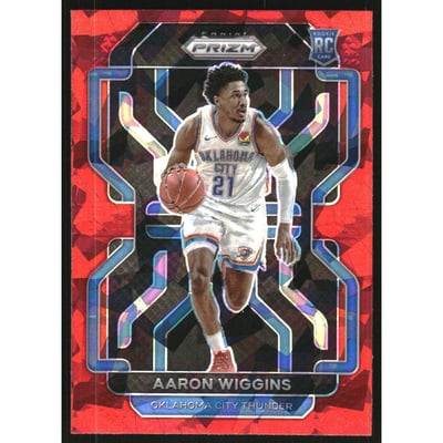 2021-22 Panini Prizm Prizms Red Ice #286 Aaron Wiggins