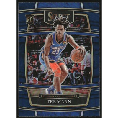 2021-22 Select Prizms Blue #36 Tre Mann