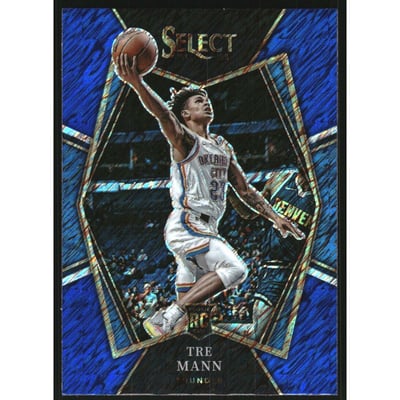 2021-22 Select Prizms Blue Shimmer #141 Tre Mann
