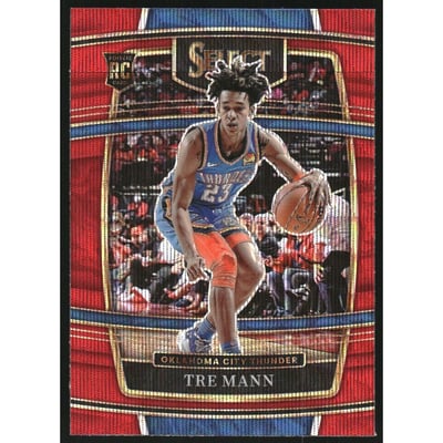 2021-22 Select Prizms Red Wave #36 Tre Mann