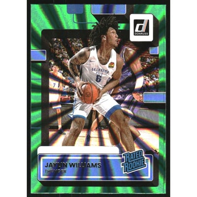 2022-23 Donruss Holo Green Laser #241 Jaylin Williams RR