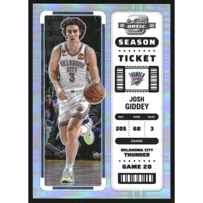 2022-23 Panini Contenders Optic Silver #93 Josh Giddey