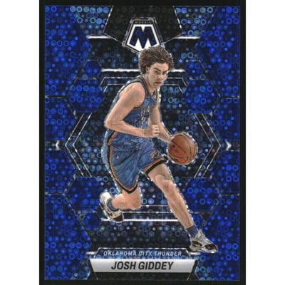 2022-23 Panini Mosaic Mosaic Fast Break Blue #129 Josh Giddey