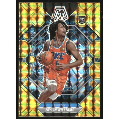 2022-23 Panini Mosaic Mosaic Reactive Yellow #241 Jaylin Williams