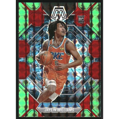 2022-23 Panini Mosaic Mosiac Choice Red and Green #241 Jaylin Williams