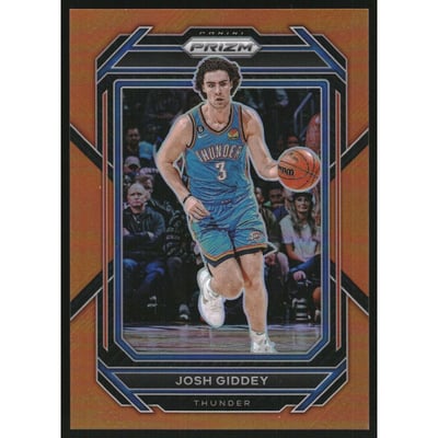 2022-23 Panini Prizm Prizms Orange #61 Josh Giddey