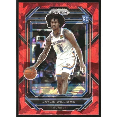 2022-23 Panini Prizm Prizms Red Ice #247 Jaylin Williams
