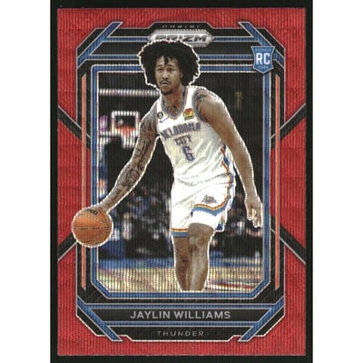 2022-23 Panini Prizm Prizms Ruby Wave #247 Jaylin Williams