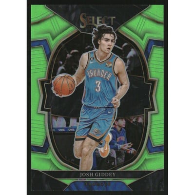 2022-23 Select Prizms Neon Green #60 Josh Giddey