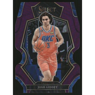 2022-23 Select Prizms Purple Die Cut #160 Josh Giddey