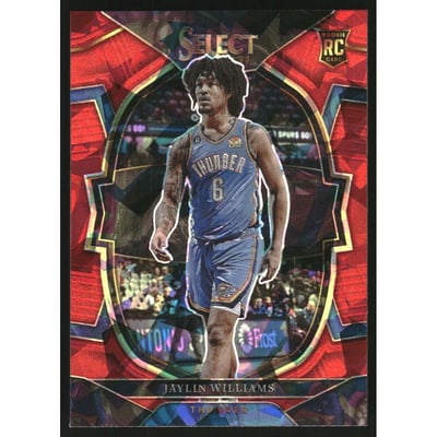 2022-23 Select Prizms Red Cracked Ice #99 Jaylin Williams