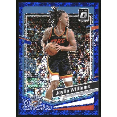 2023-24 Donruss Optic Fast Break Blue #150 Jaylin Williams