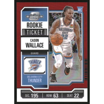 2023-24 Panini Contenders Optic Rookies Red #10 Cason Wallace