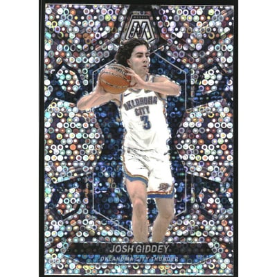 2023-24 Panini Mosaic Mosaic Fast Break Silver #150 Josh Giddey