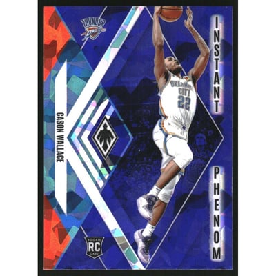 2023-24 Panini Phoenix Instant Phenom Phoenix Blue Ice #7 Cason Wallace