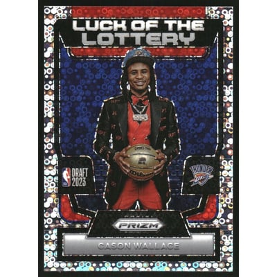2023-24 Panini Prizm Luck of the Lottery Prizms Fast Break #11 Cason Wallace