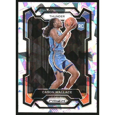 2023-24 Panini Prizm Prizms Ice #139 Cason Wallace