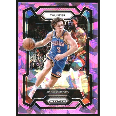 2023-24 Panini Prizm Prizms Pink Ice #50 Josh Giddey