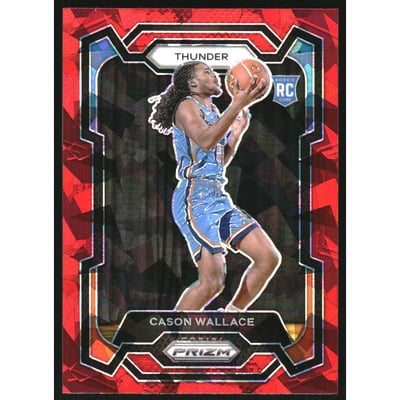 2023-24 Panini Prizm Prizms Red Ice #139 Cason Wallace