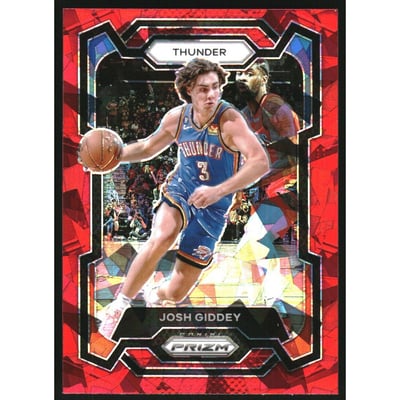 2023-24 Panini Prizm Prizms Red Ice #50 Josh Giddey