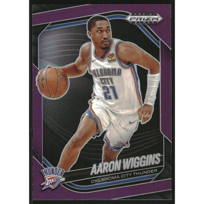 2024-25 Panini Prizm Black Prizms Purple #230 Aaron Wiggins