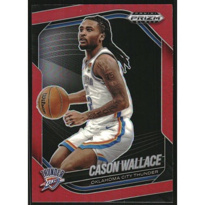 2024-25 Panini Prizm Black Prizms Red #20 Cason Wallace