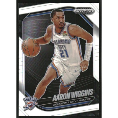 2024-25 Panini Prizm Black Prizms White #230 Aaron Wiggins