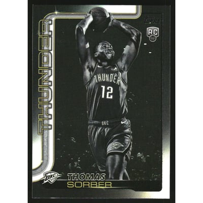 2025-26 Topps Blackout #215 Thomas Sorber