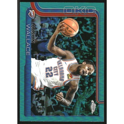 2025-26 Topps Chrome Teal Refractors #191 Cason Wallace