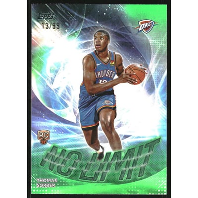2025-26 Topps No Limit Green Rainbow #NL15 Thomas Sorber