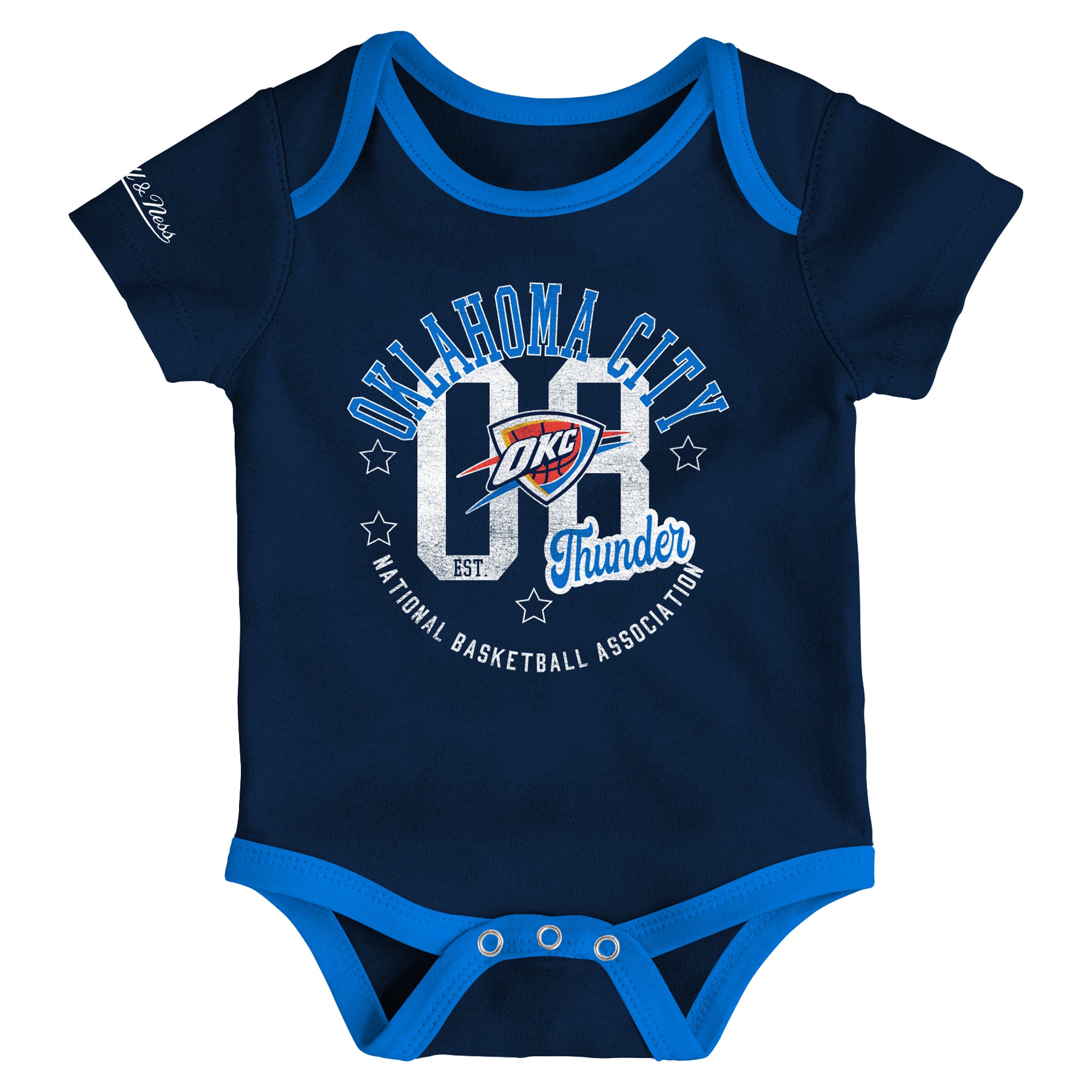 Ensemble de 3 bodies pour bébé Mitchell & Ness Oklahoma City Thunder