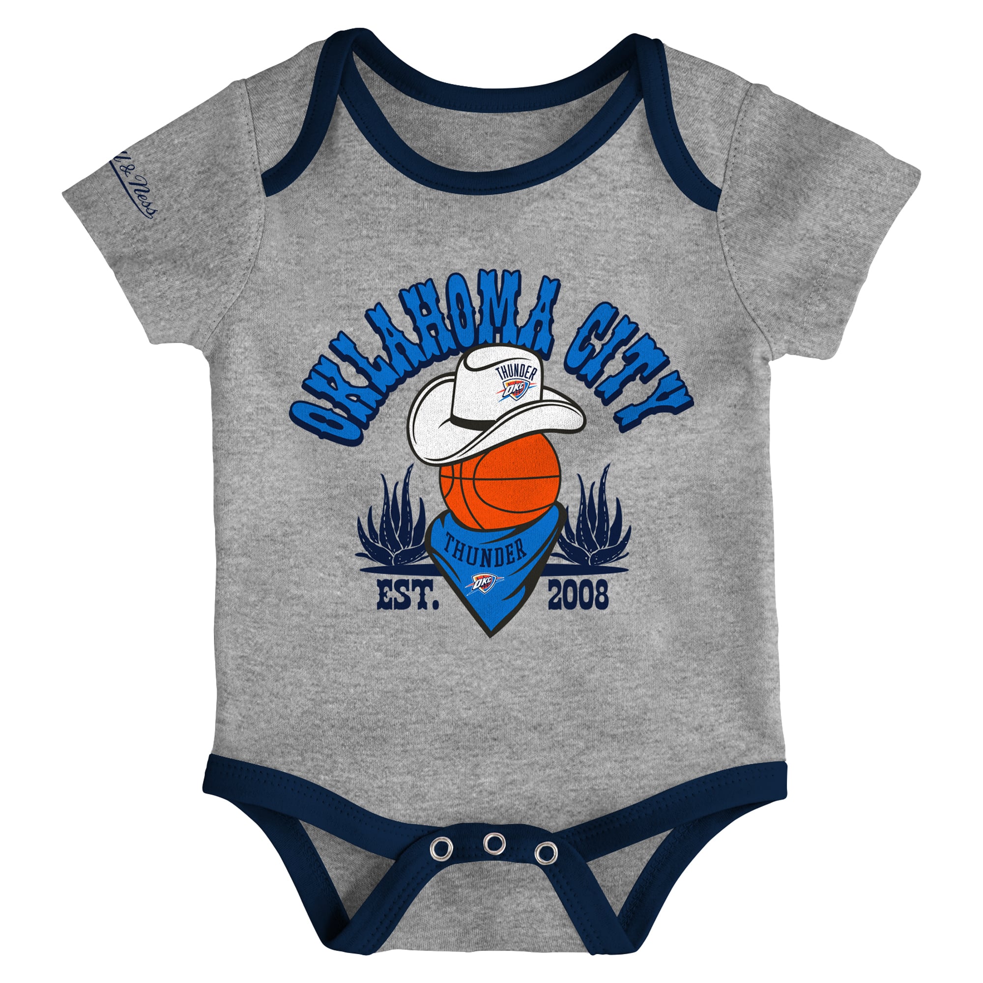 Ensemble de 3 bodies pour bébé Mitchell & Ness Oklahoma City Thunder