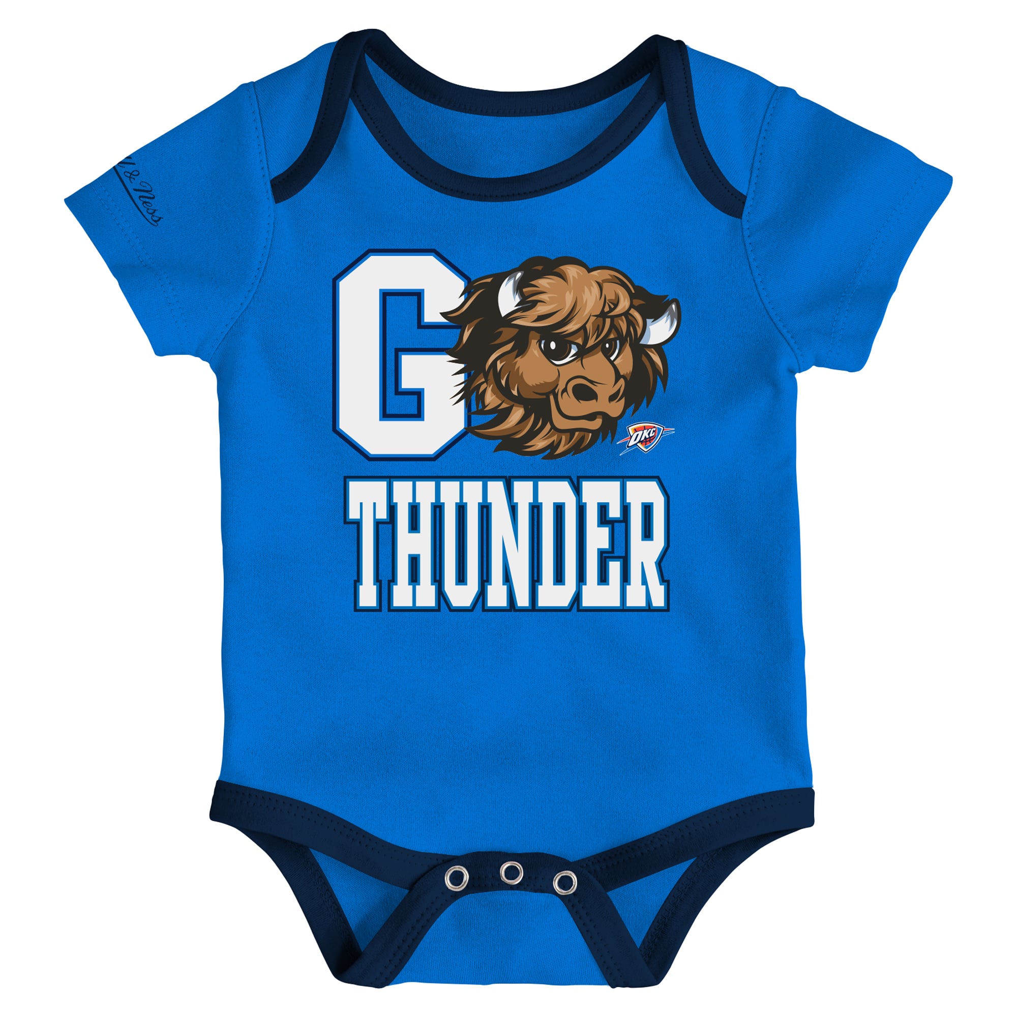 Ensemble de 3 bodies pour bébé Mitchell & Ness Oklahoma City Thunder