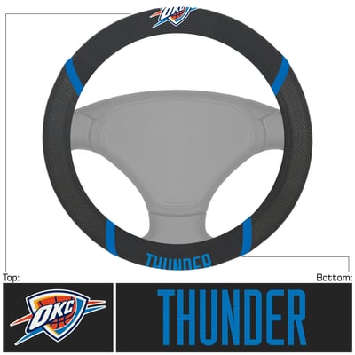 Oklahoma City Thunder Logo Brands Steering Wheel Cover