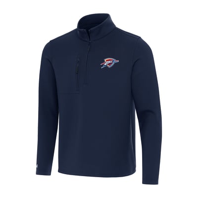  Oklahoma City Thunder Antigua Insider Quarter-Zip Top - Navy