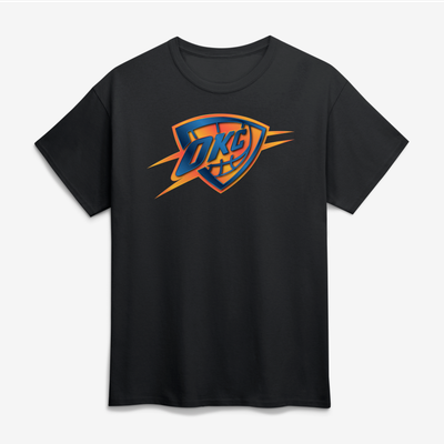 Oklahoma City Thunder Big & Tall Forged Mascot T-Shirt - Black