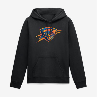 Oklahoma City Thunder Big & Tall Metallic Mascot Hoodie - Black