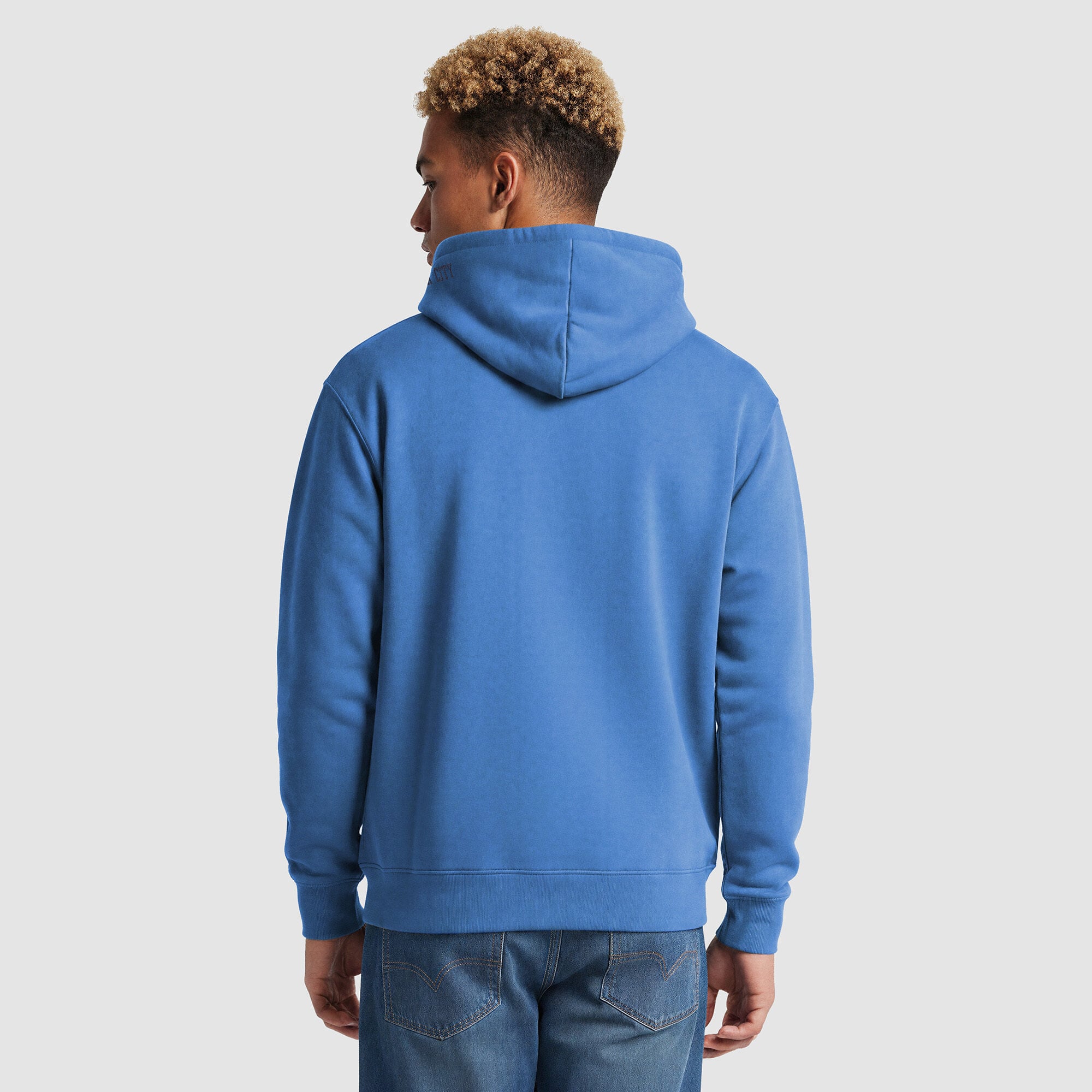 Sweat à capuche Champion bleu pour homme, doublure contrastée Oklahoma City Thunder