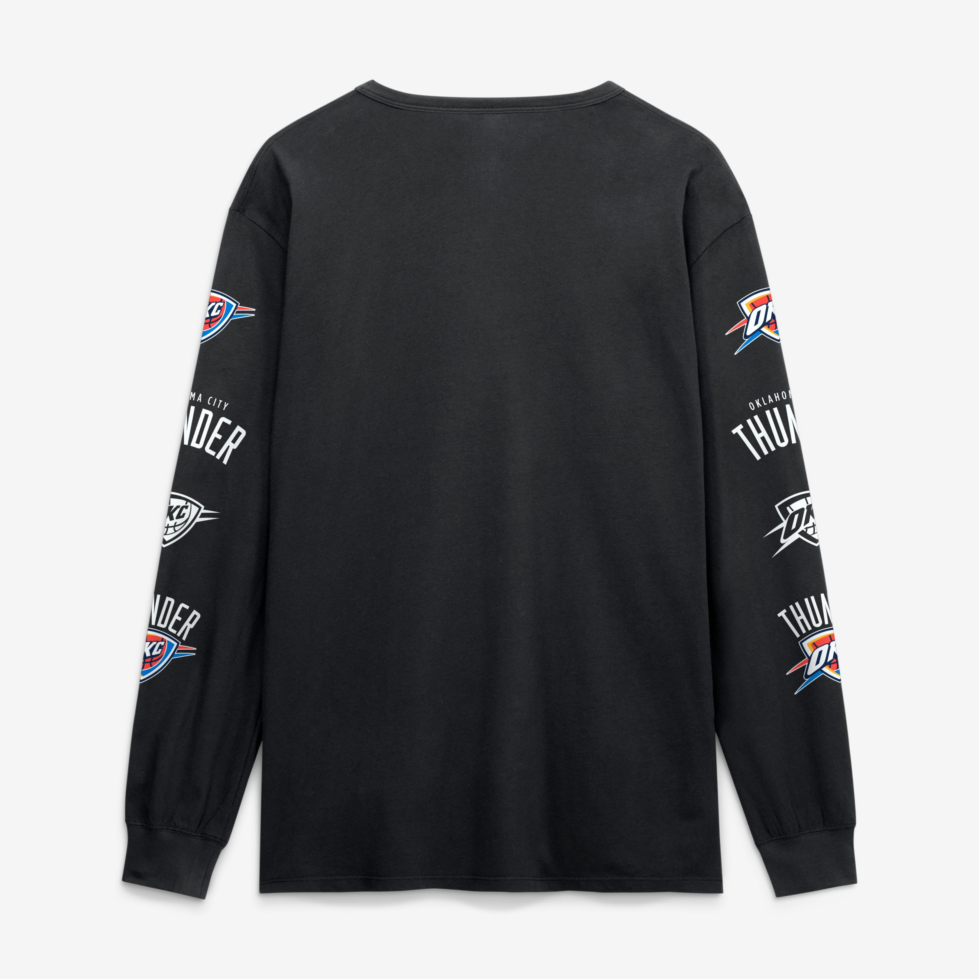 Men's Fanatics Black Oklahoma City Thunder Jump Higher Legacy Long Sleeve T-Shirt