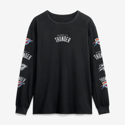  Oklahoma City Thunder Fanatics Jump Higher Legacy Long Sleeve T-Shirt - Black