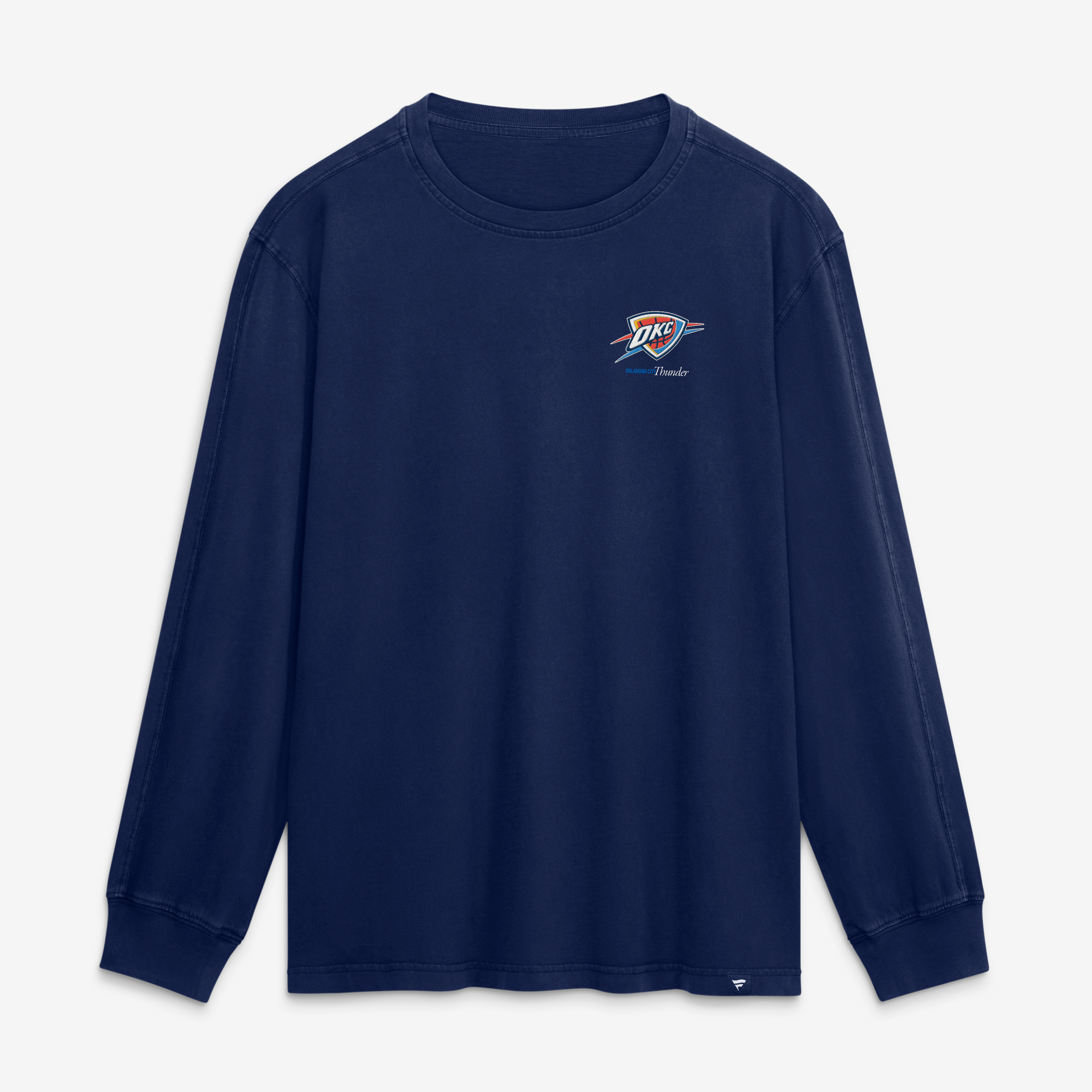 T-shirt à manches longues Fanatics Navy Oklahoma City Thunder Coaching Time pour homme