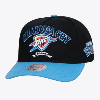 Oklahoma City Thunder Mitchell & Ness True Legacy Pro Adjustable Hat - Black
