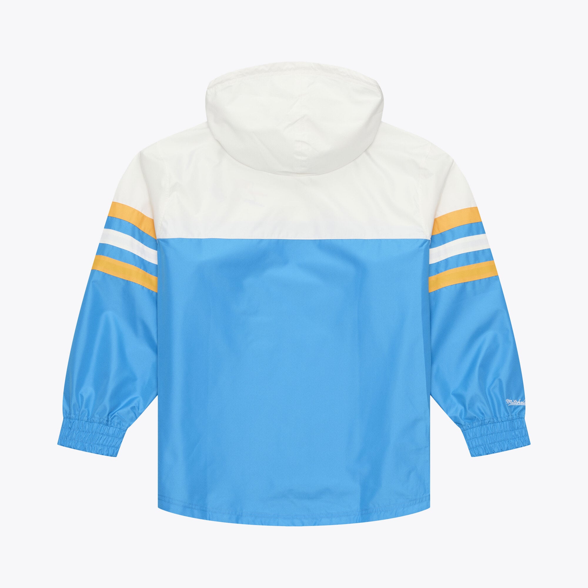 Men's Mitchell & Ness  Blue Oklahoma City Thunder Head Coach Lightweight Anorak Quarter-Zip Windbreaker