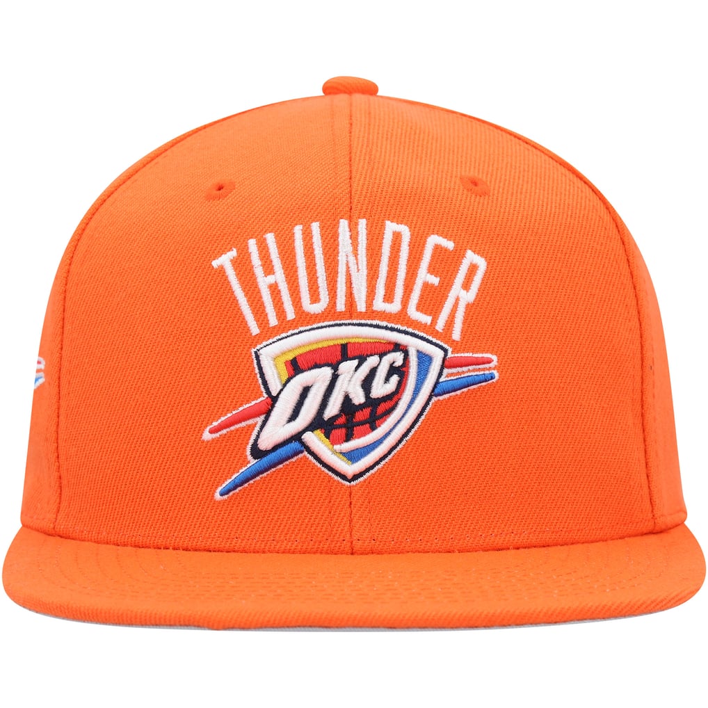Oklahoma City Thunder Mitchell & Ness Side Core 2.0 Snapback Hat - Orange