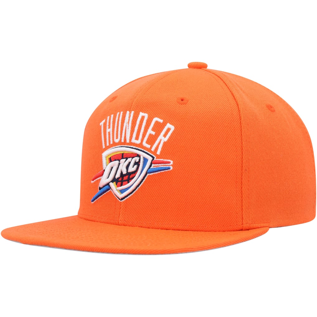 Oklahoma City Thunder Mitchell & Ness Side Core 2.0 Snapback Hat - Orange